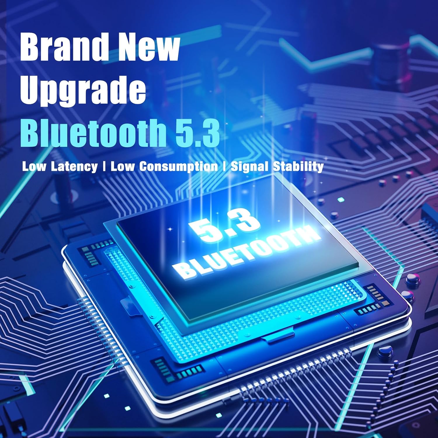 BERIBES Bluetooth Headphones Over Ear, 65H Playtime and 6 EQ Music Modes Wireless Headphones with Microphone, HiFi Stereo Foldable Lightweight Headsets, Deep Bass for Home Office Cellphone PC Ect. - Image 8