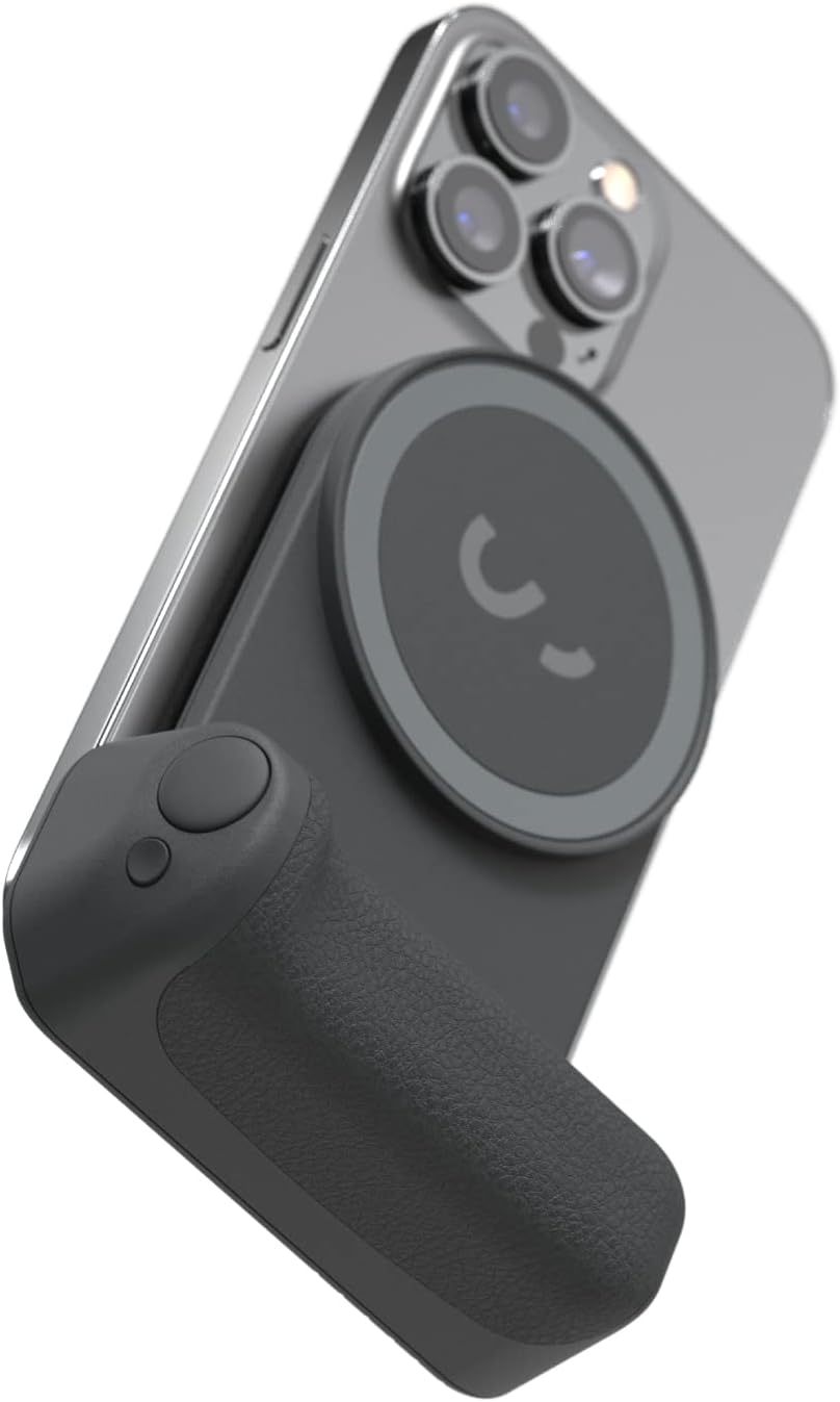 ShiftCam SnapGrip - Mobile Phone Camera Grip with Wireless Shutter Button - Magnetic Mount Snaps on to Any Phone - Built in Powerbank with Qi Wireless Charging - Tabletop Dock | Midnight - Image 2