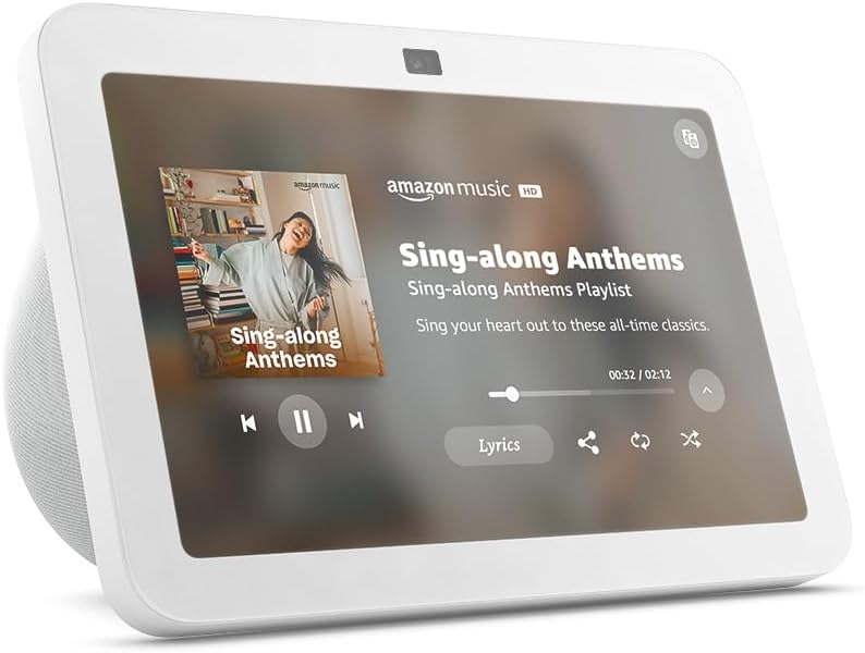 Amazon Echo Show 8 (newest model), With Spatial Audio, Smart Home Hub, and Alexa, Glacier White - Image 3