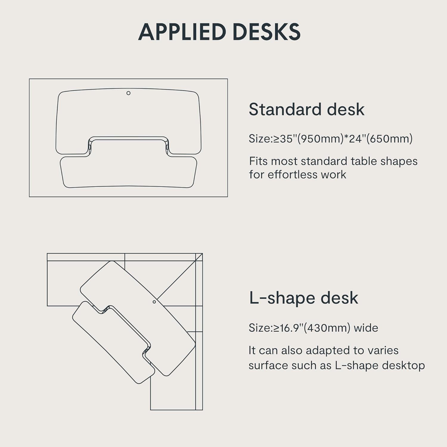FLEXISPOT 35in Standing Desk Converter Height Adjustable Sit to Stand up Desk Riser Computer Workstation with Keyboard Tray Wide 2-Tier Desktop Black - Image 8