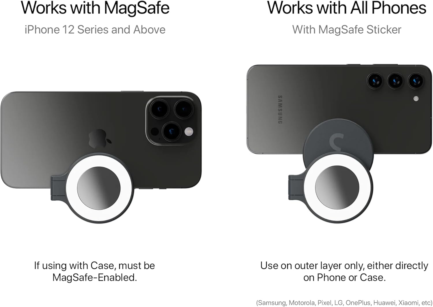 ShiftCam SnapGrip - Mobile Phone Camera Grip with Wireless Shutter Button - Magnetic Mount Snaps on to Any Phone - Built in Powerbank with Qi Wireless Charging - Tabletop Dock | Midnight - Image 7